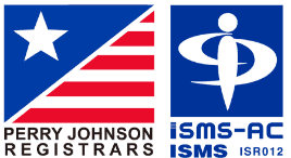 PERRY JOHNSON REGISTRARS ISMS認証マーク