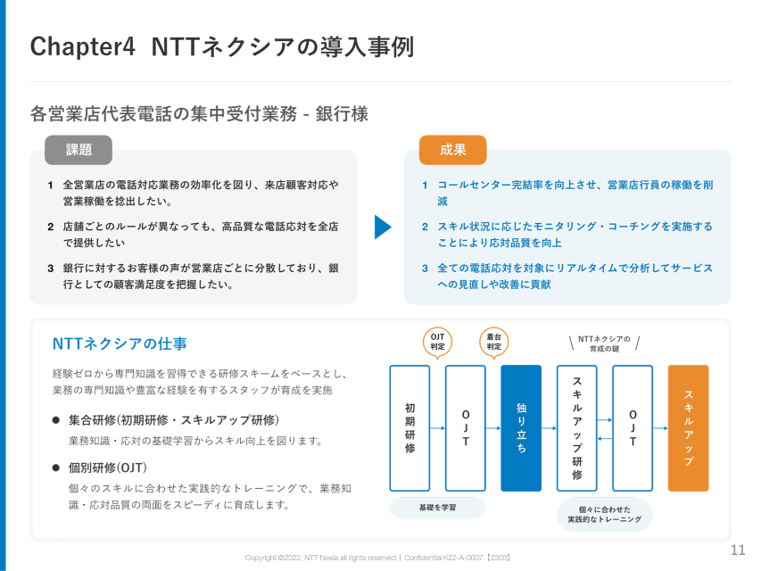 画像：Chapter4 NTTネクシアの導入事例