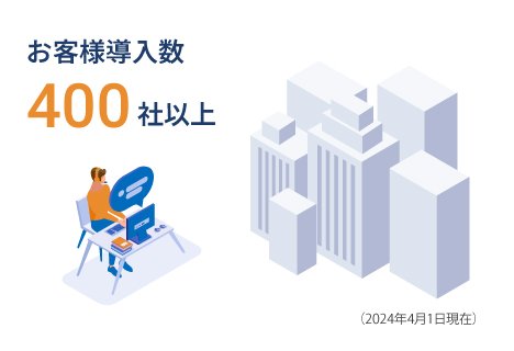 お客様導入数400社以上（2022年4月1日現在）